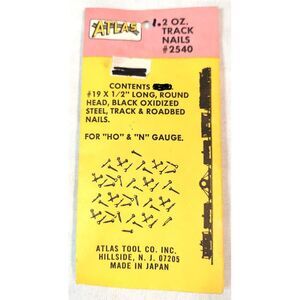 HO Hardware Kit; Track Nails, Nylon Coupler Screws model railroad trains